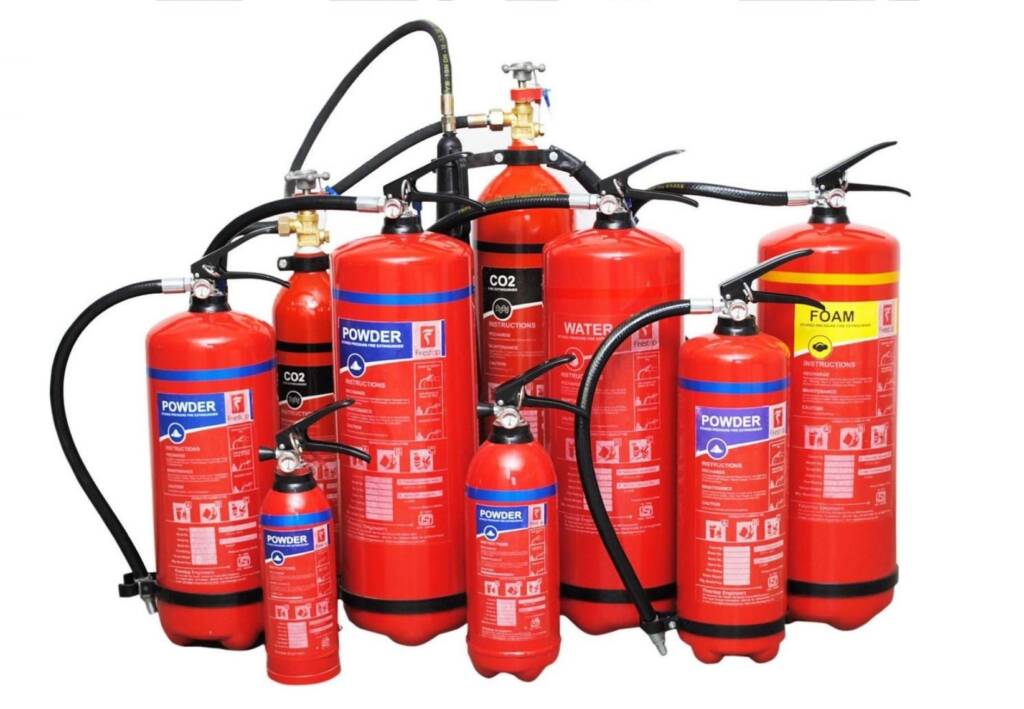 PORTABLE FIRE EXTINGUISHERS (8)